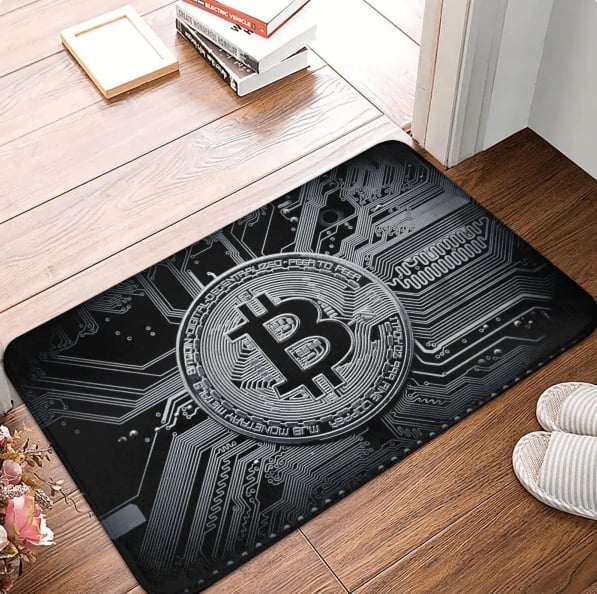 Bitcoin-Themed Doormat